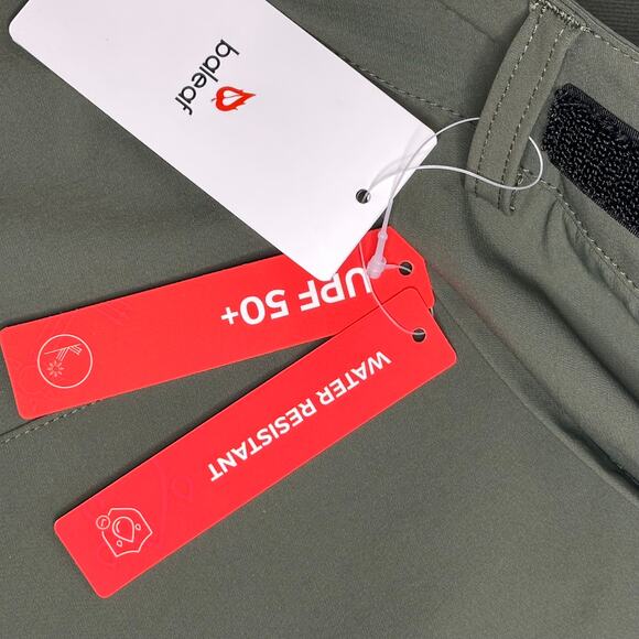 NWT Baleaf Womens Green Water Resistant Hiking Cargo Joggers UPF 50 Plus Sz 3XL - Picture 11 of 12